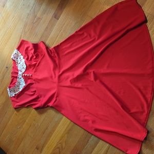 Vintage style red dress
